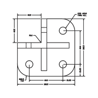 33-45452S-1SS MODULAR SOLUTIONS MOUNTING FOOT 2 SIDED FOR 45 X 45 CORNER MOUNT
